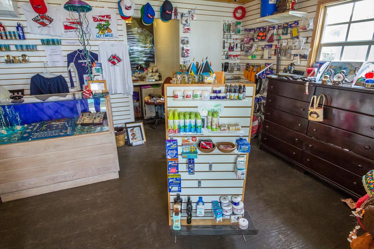 Dive Guana Gift shop on Guana Cay - Gifts and Vacation Rentals