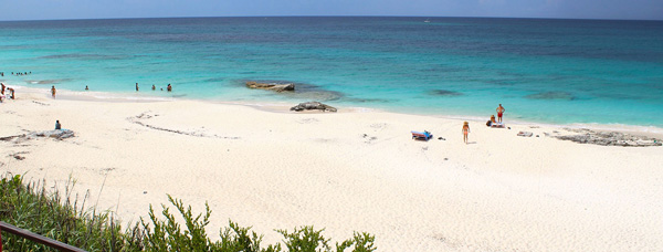 The beach on Guana Cay